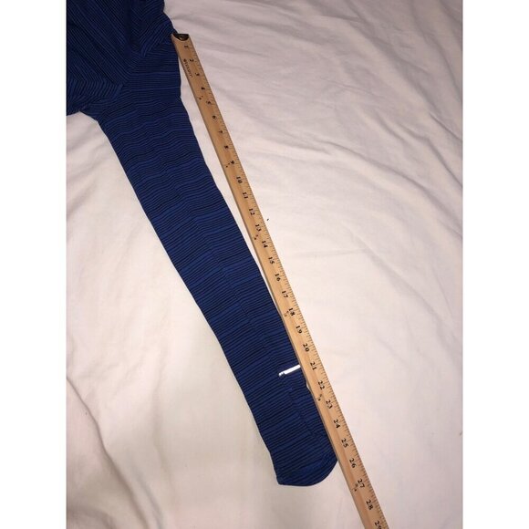 Lululemon Kanto Catch Me Long Sleeve Size 4 Stripe Sapphire Blue Black Top Shirt - Picture 11 of 11